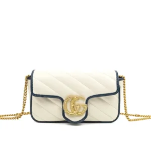 Gucci GG Marmont Matelassé Leather Super Mini Ba | Luxury LD