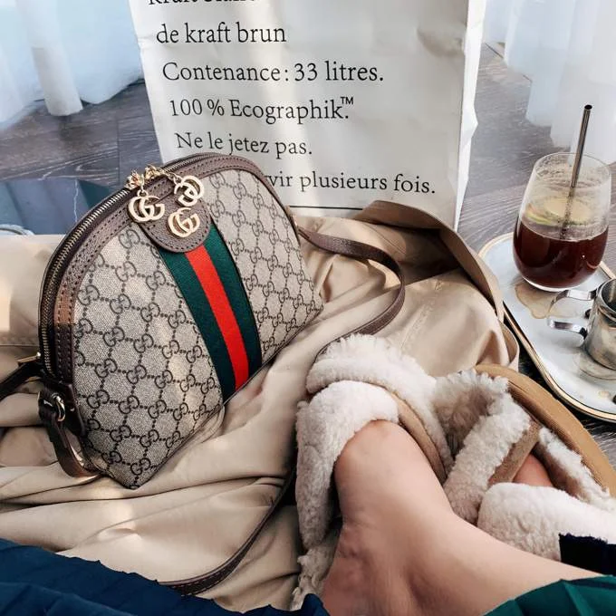 Gucci Ophidia GG Small Bag – Brown Canvas – Shop Luxury LD