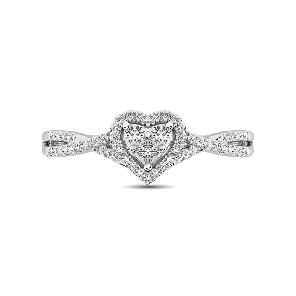 Heart Cut Diamond Ring – 0.25 Carat in 10KT Gold