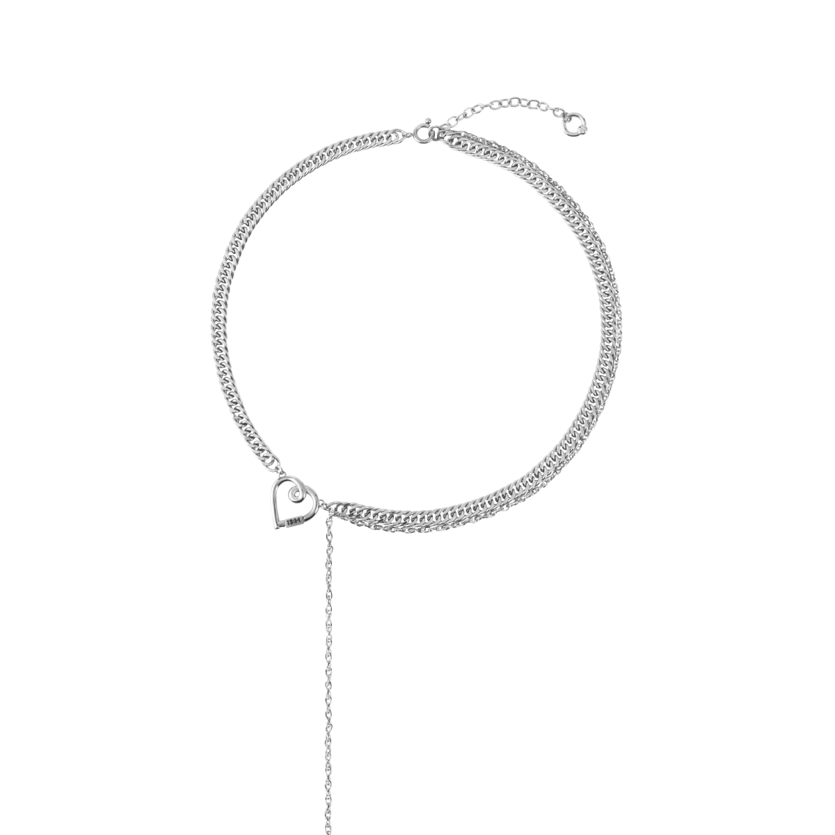 Heart Line Chain Necklace Heart Line Chain Necklace