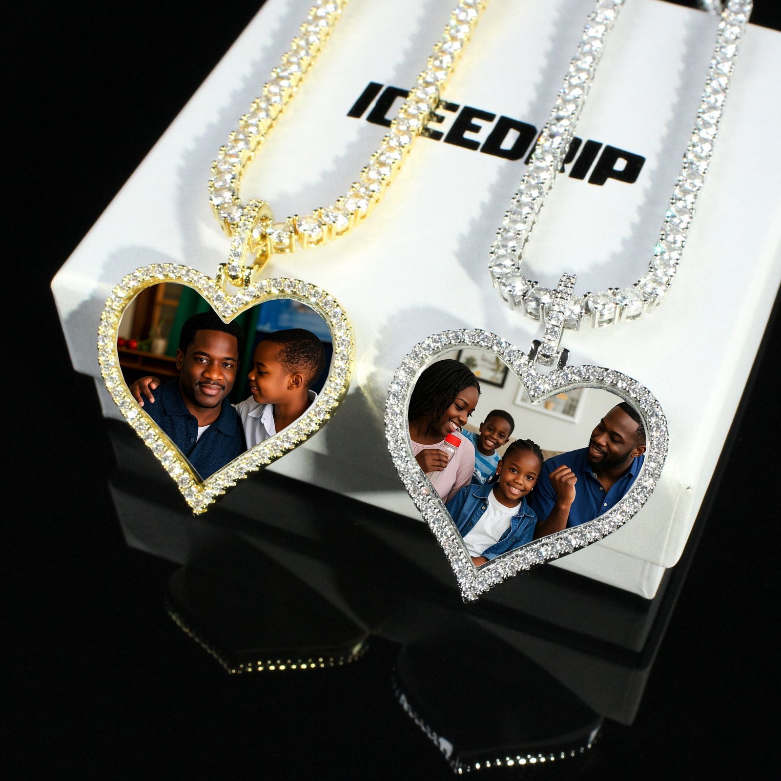 Heart-shaped Custom Picture Necklace Heart-shaped Custom Picture Necklace