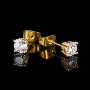 Iced Cubic Zirconia S925 Earrings 5mm