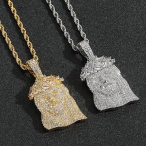 Iced Giant Jesus Pendant
