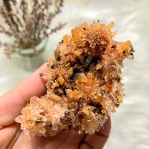 Incredible Rare Creedite Large Orange Natural Specimen from Mexico
