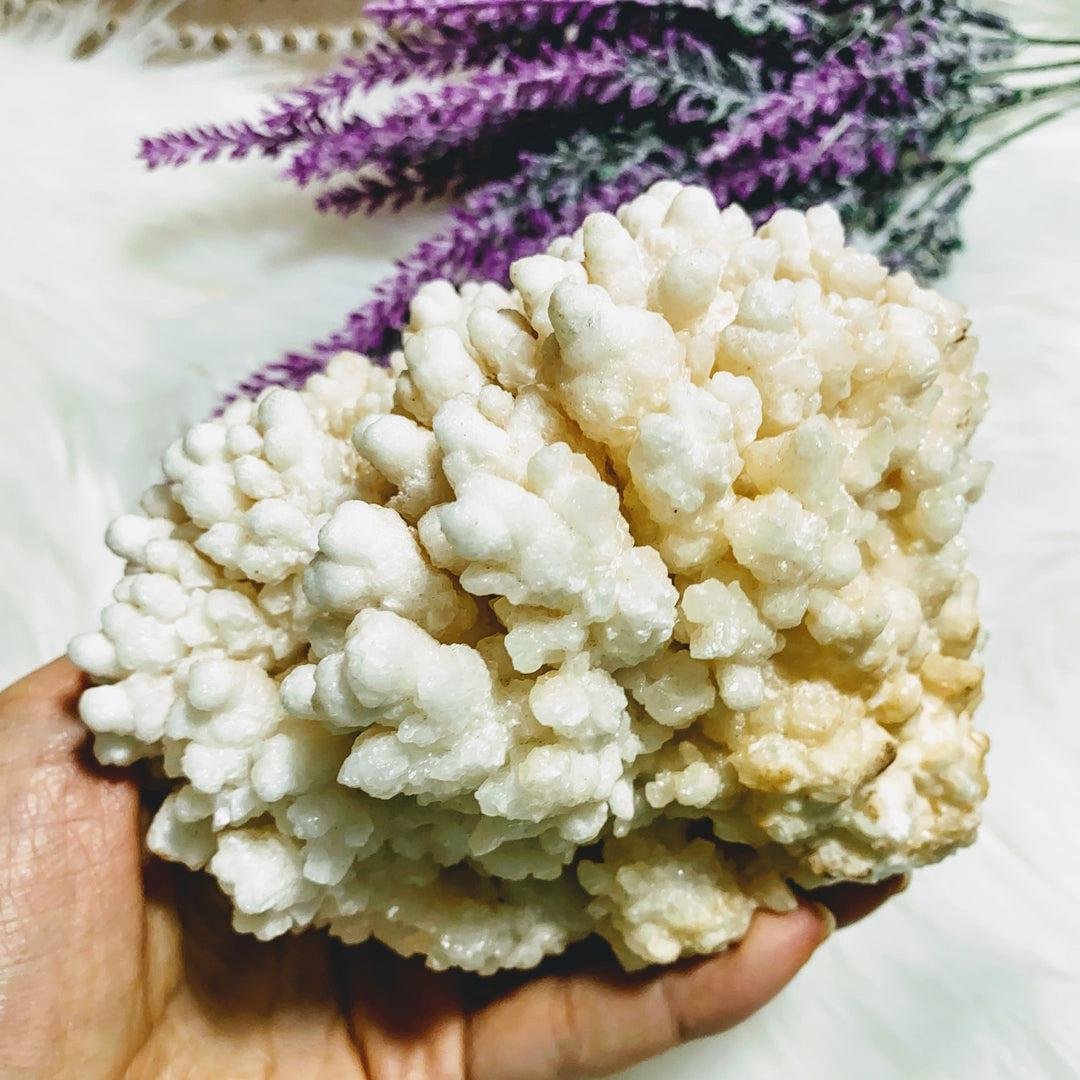 Incredible & Unusual XL Peach Calcite Flower Display Specimen