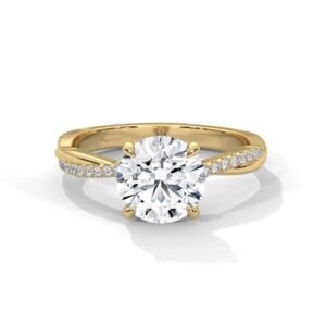 Infinity Twist Solitaire Lab Grown Diamond Ring