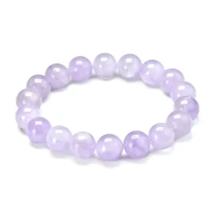 Jade Bracelet Round Bead — Purple | KIMLUD
