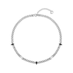 Knight Armor Irregular Zircon Necklace