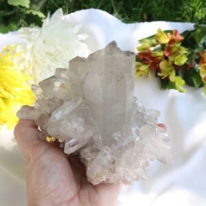 Large Grade A Lithium Quartz Self- Healed Cluster Locale Brazil