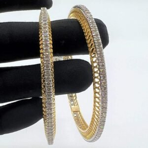 Lattice Lab Grown Diamond Bangle Set