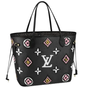 Louis Vuitton NEVERFULL Black MM | Spacious Tote Bag