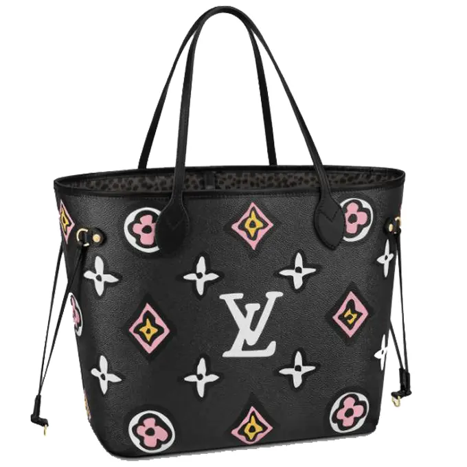 Louis Vuitton NEVERFULL Black MM | Spacious Tote Bag