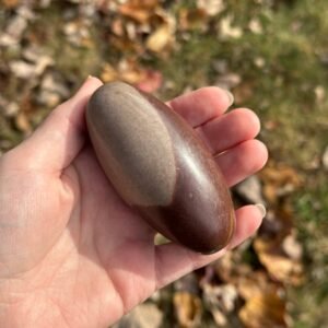 Medium Shiva Lingham Polished Stone Carving from India ~ Raise Life Force Energies