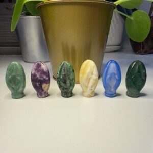 Mixed Stones Yoni Crystal Carvings