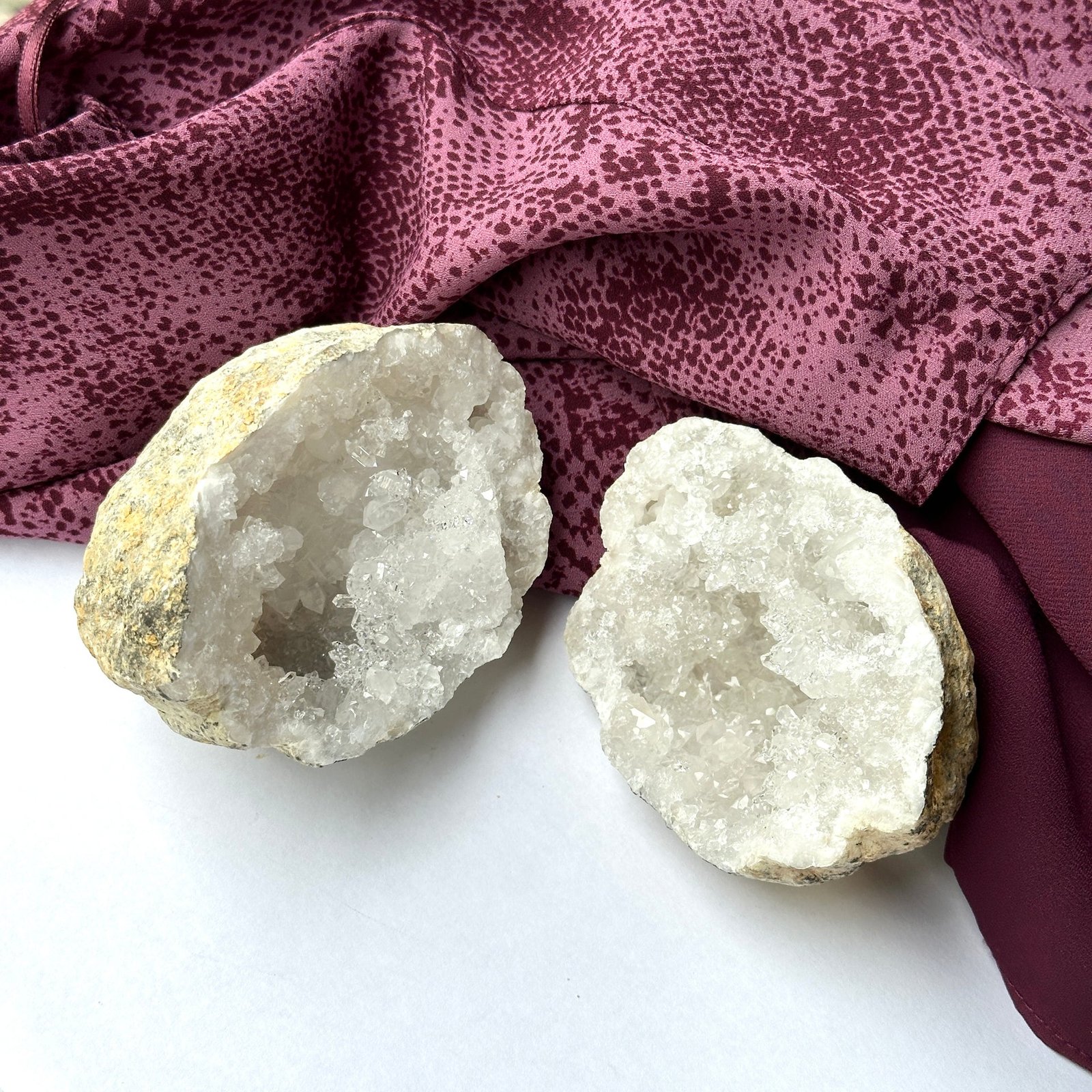 Moroccan Quartz Whole Geode ~ Cracked ~ Dazzling Micro Quartz Surprise Inside! Moroccan Quartz Whole Geode ~ Cracked ~ Dazzling Micro Quartz Surprise Inside!