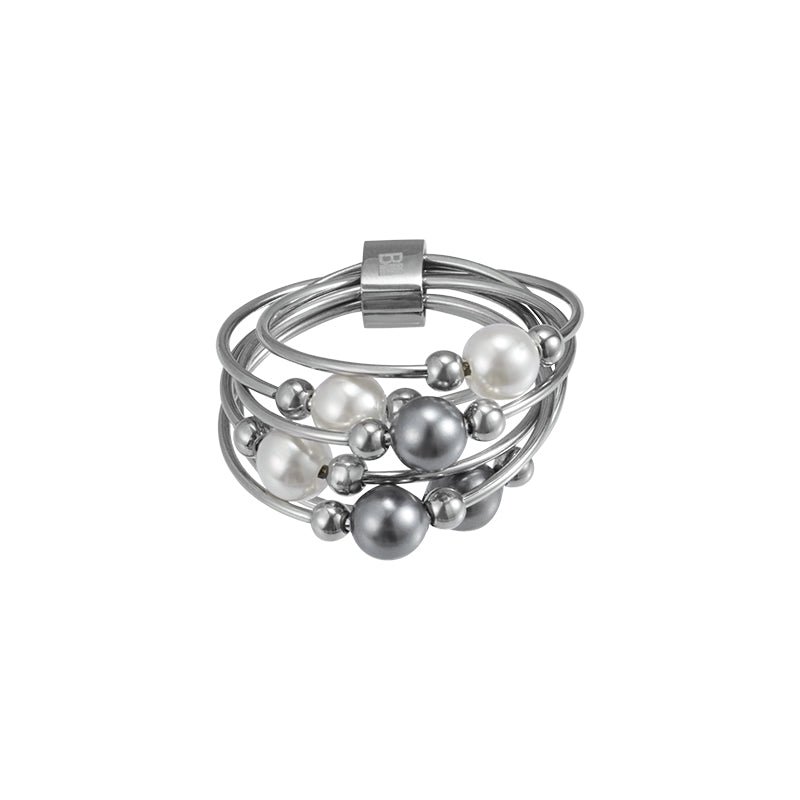 Multi-Ring Wrapped Gradient Pearl Ring Multi-Ring Wrapped Gradient Pearl Ring