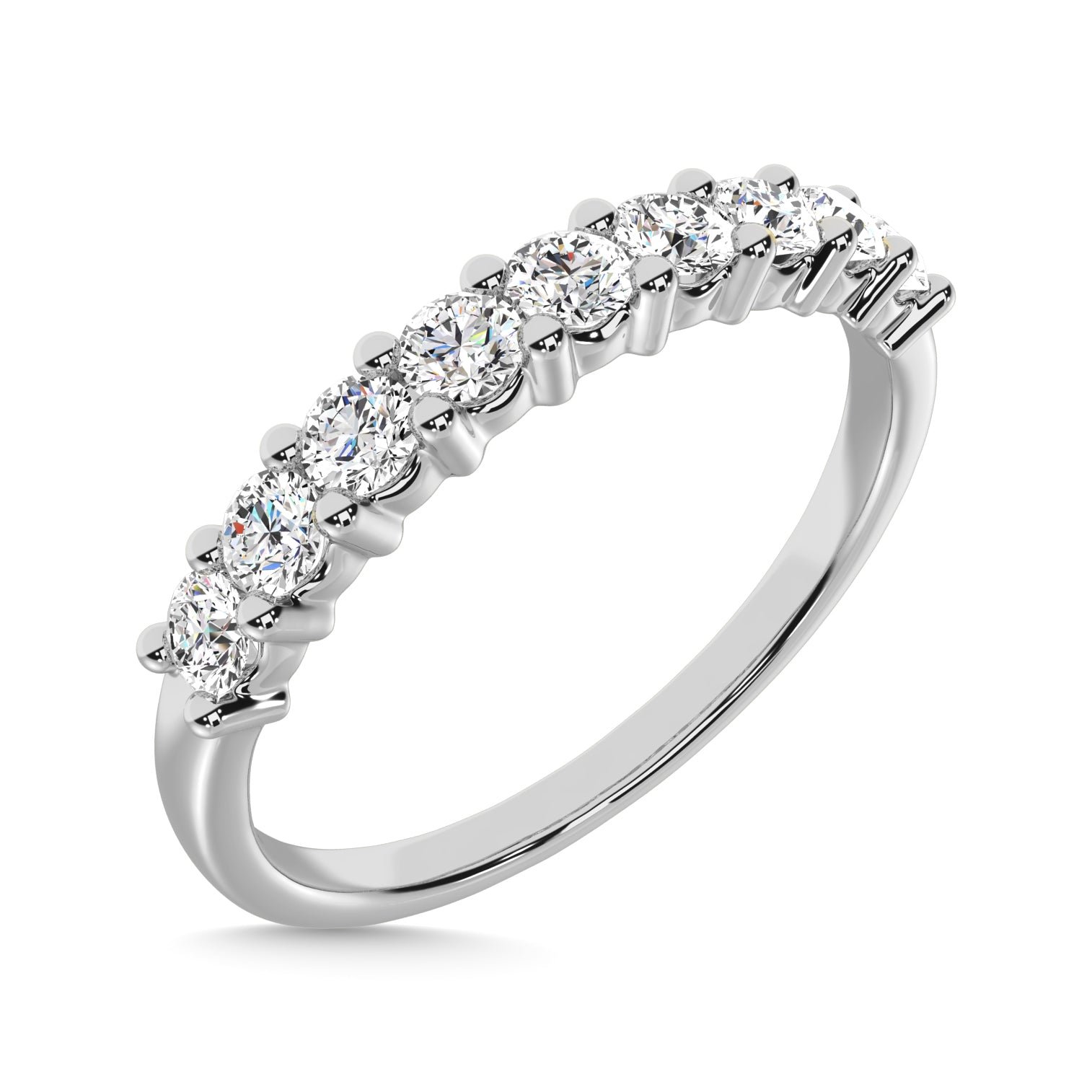 Multiple Row Diamond Thumb Ring in 14K White Gold – 0.25 to 1.00 Carats