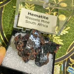 Natural Terminated Hematite Rare Crystal In Collectible Box Locality: Wessels Mine, South Africa