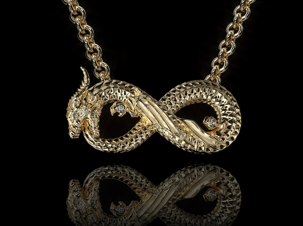 NECKLACES OUROBOROS YG