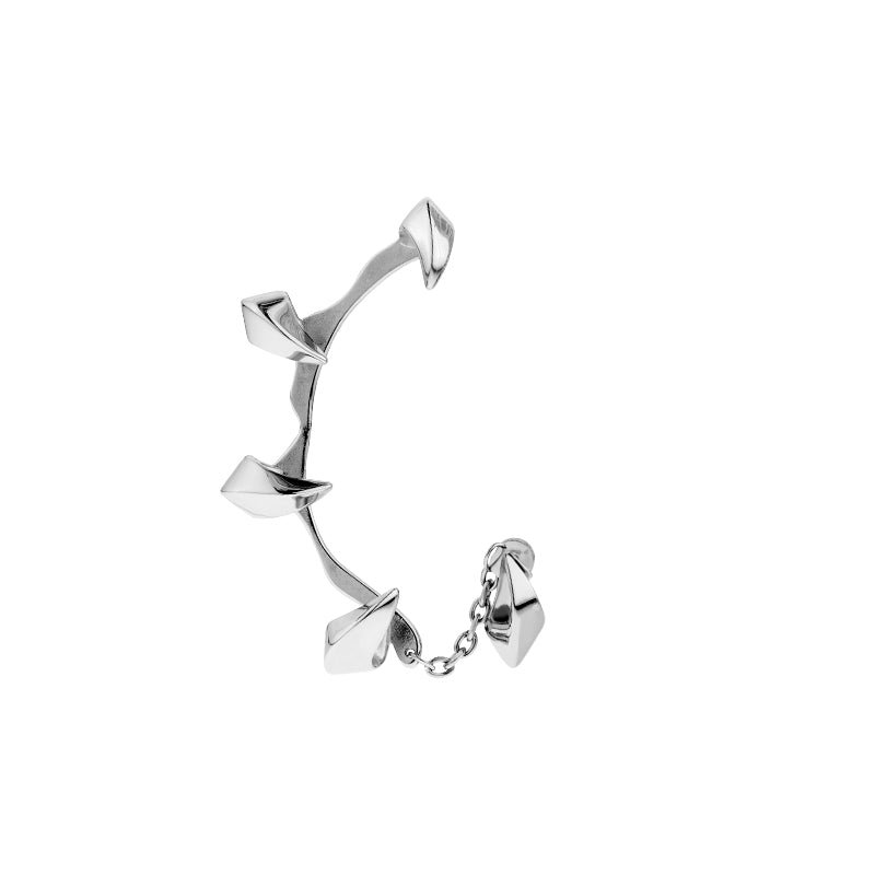 Neon Jungle Snake Fangs Cuff Earring