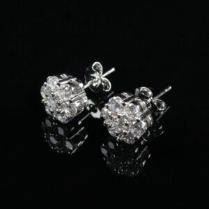 New Iced Flower stud earrings