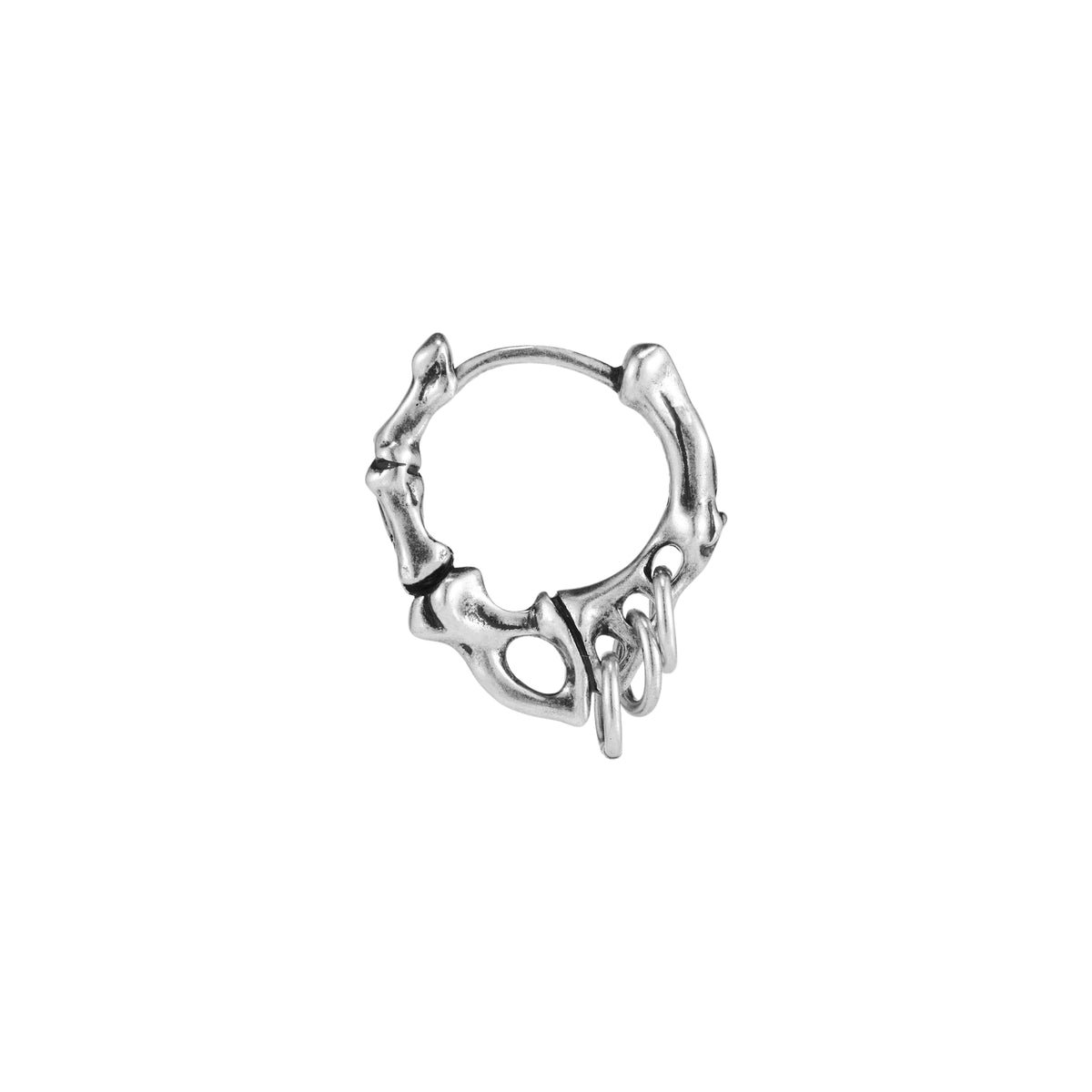 Night Cat Bone Joint Hoop Earring (Single) Night Cat Bone Joint Hoop Earring (Single)