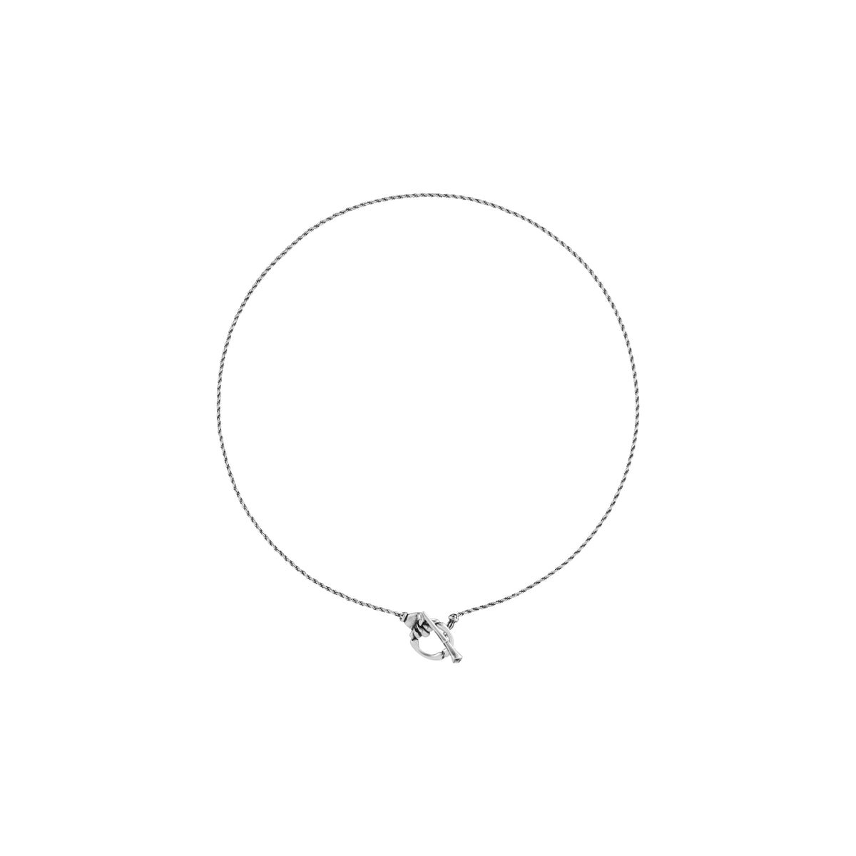 Night Cat Claw T-Bar Chain Necklace