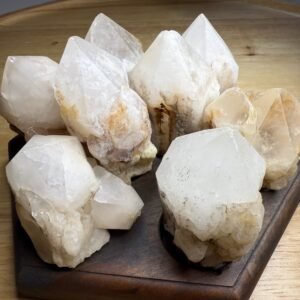 One Candle Quartz (Pineapple Quartz) Natural Elestial Standing Point ~Locality Madagascar