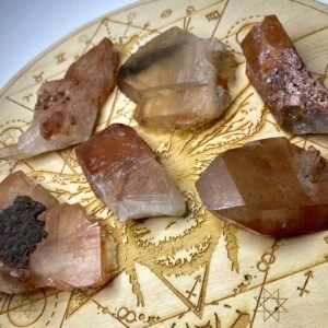 One Large Tangerine Quartz Crystal Point