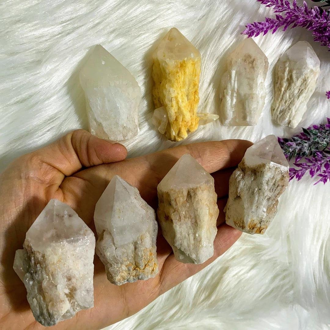 One Small Candle Quartz Standing Point from Madagascar One Small Candle Quartz Standing Point from Madagascar