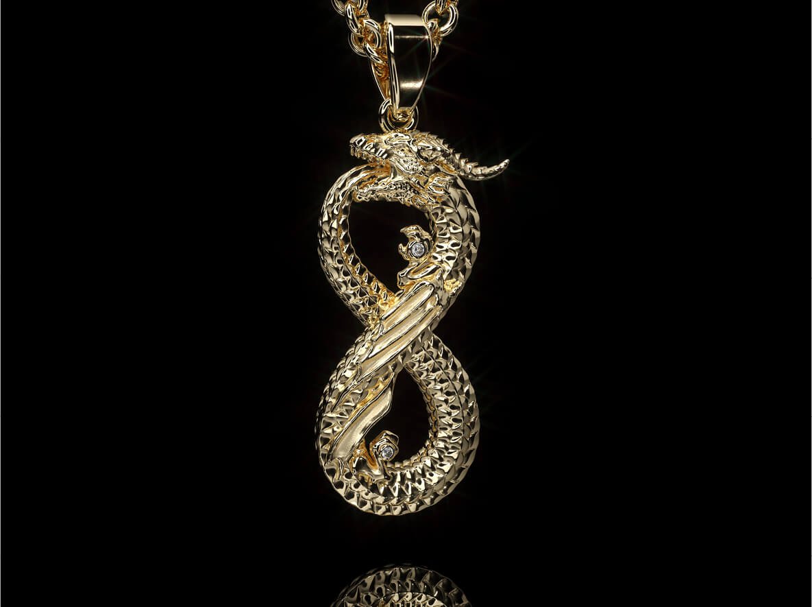 PENDANT OUROBOROS YG
