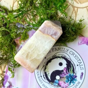 Pink Aragonite Tower Carving