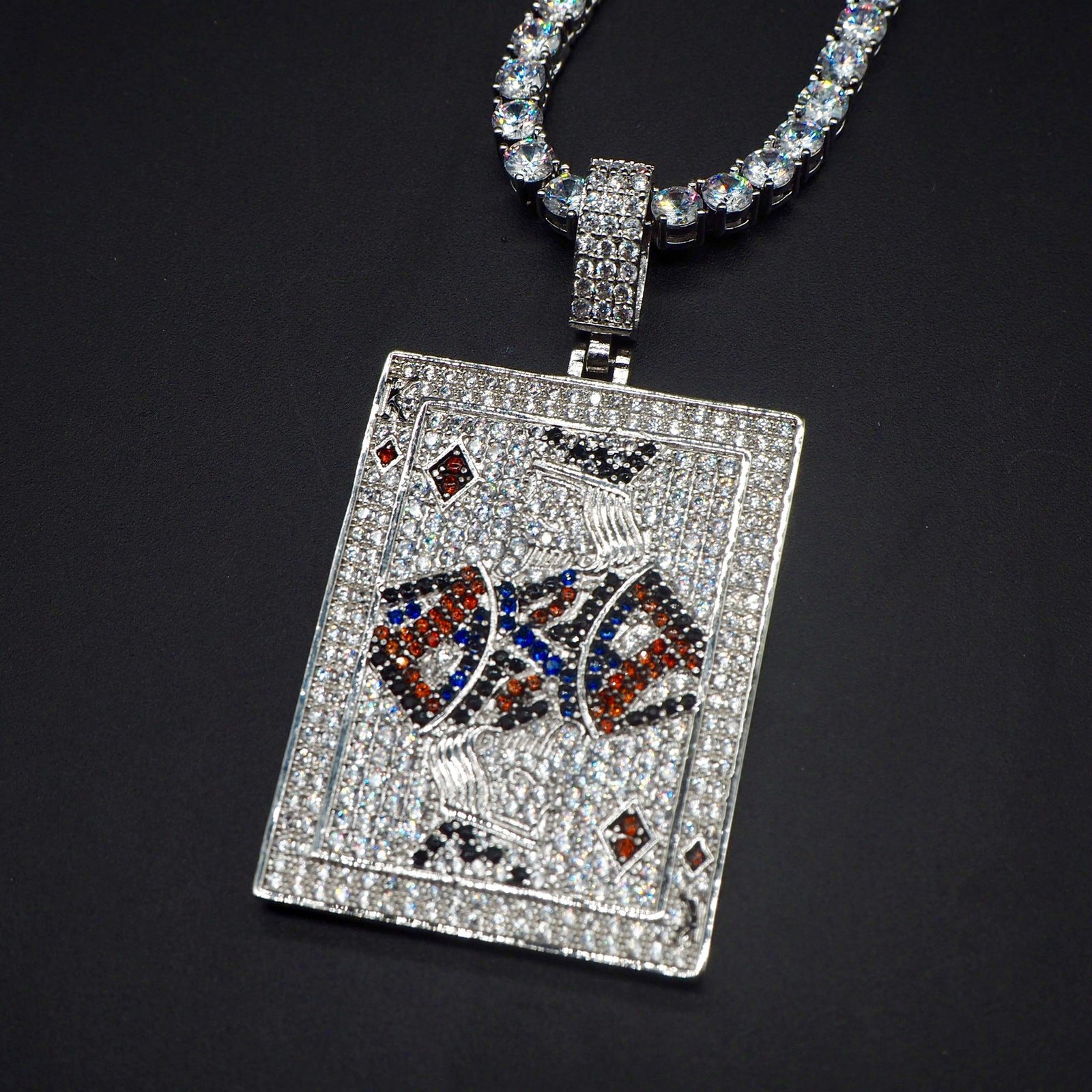 Poker King Iced Necklace