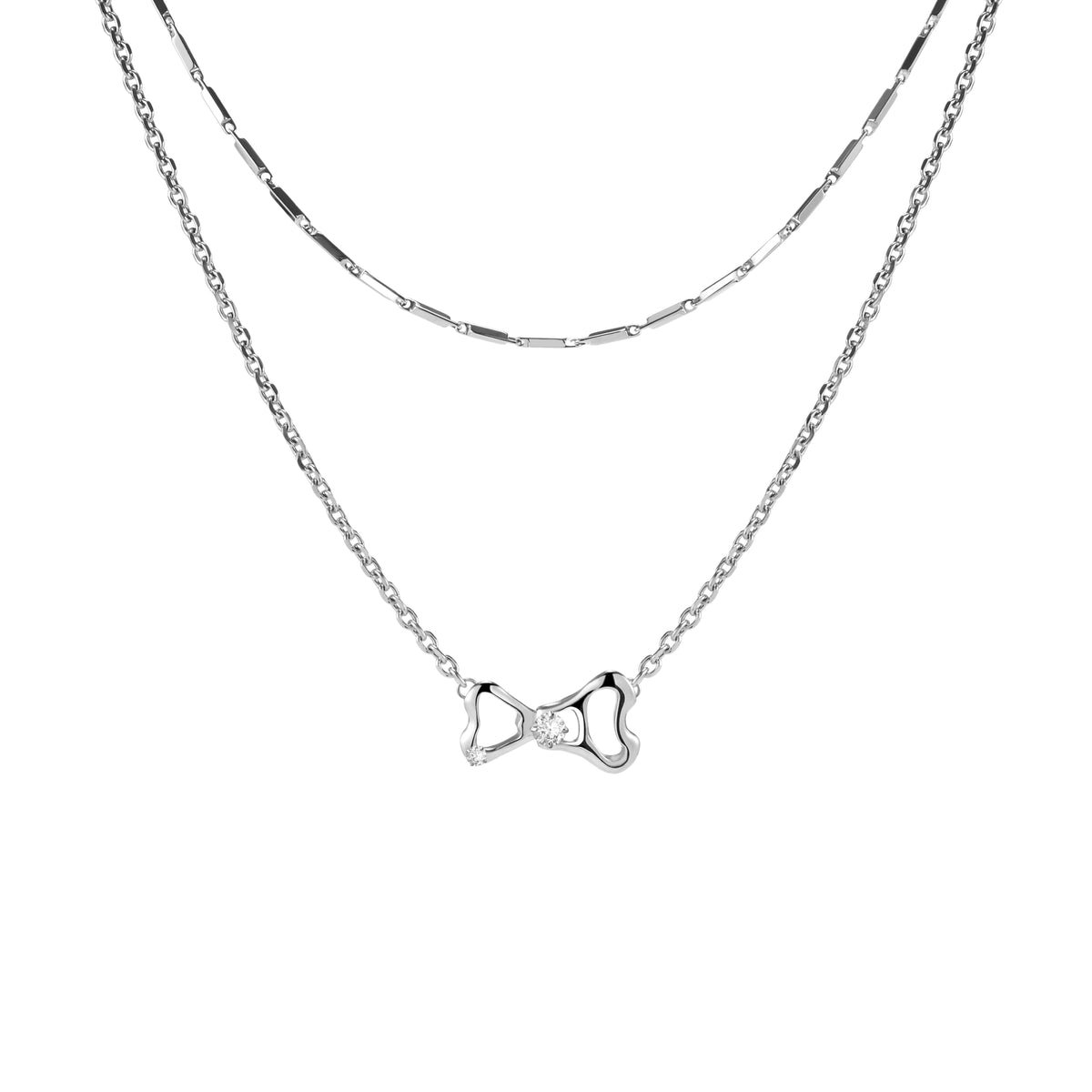 Pull Ring Double-Layer Necklace Pull Ring Double-Layer Necklace