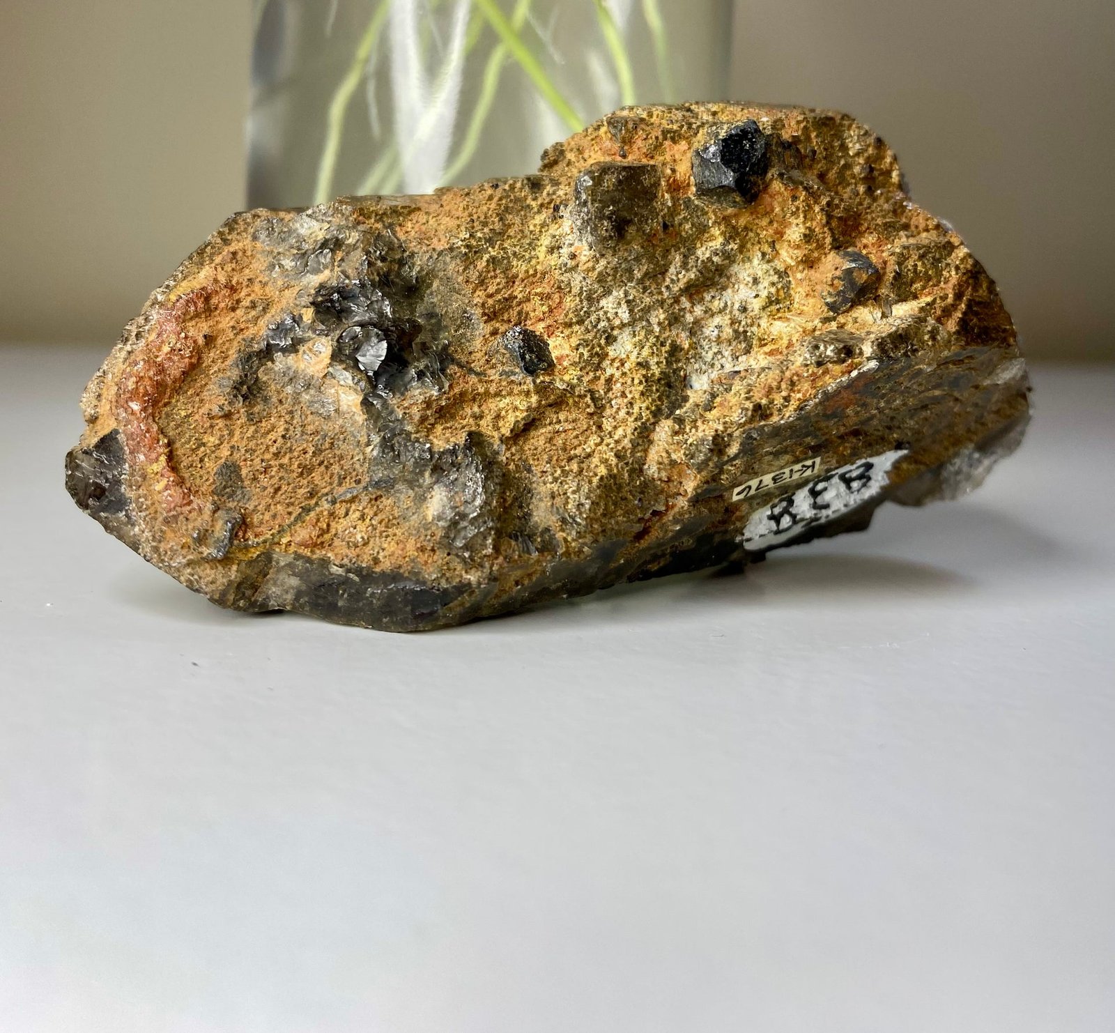 Rare Collectors Brookite on Quartz (Local:Magnet Cove, Arkansas) Rare Collectors Brookite on Quartz (Local:Magnet Cove, Arkansas)