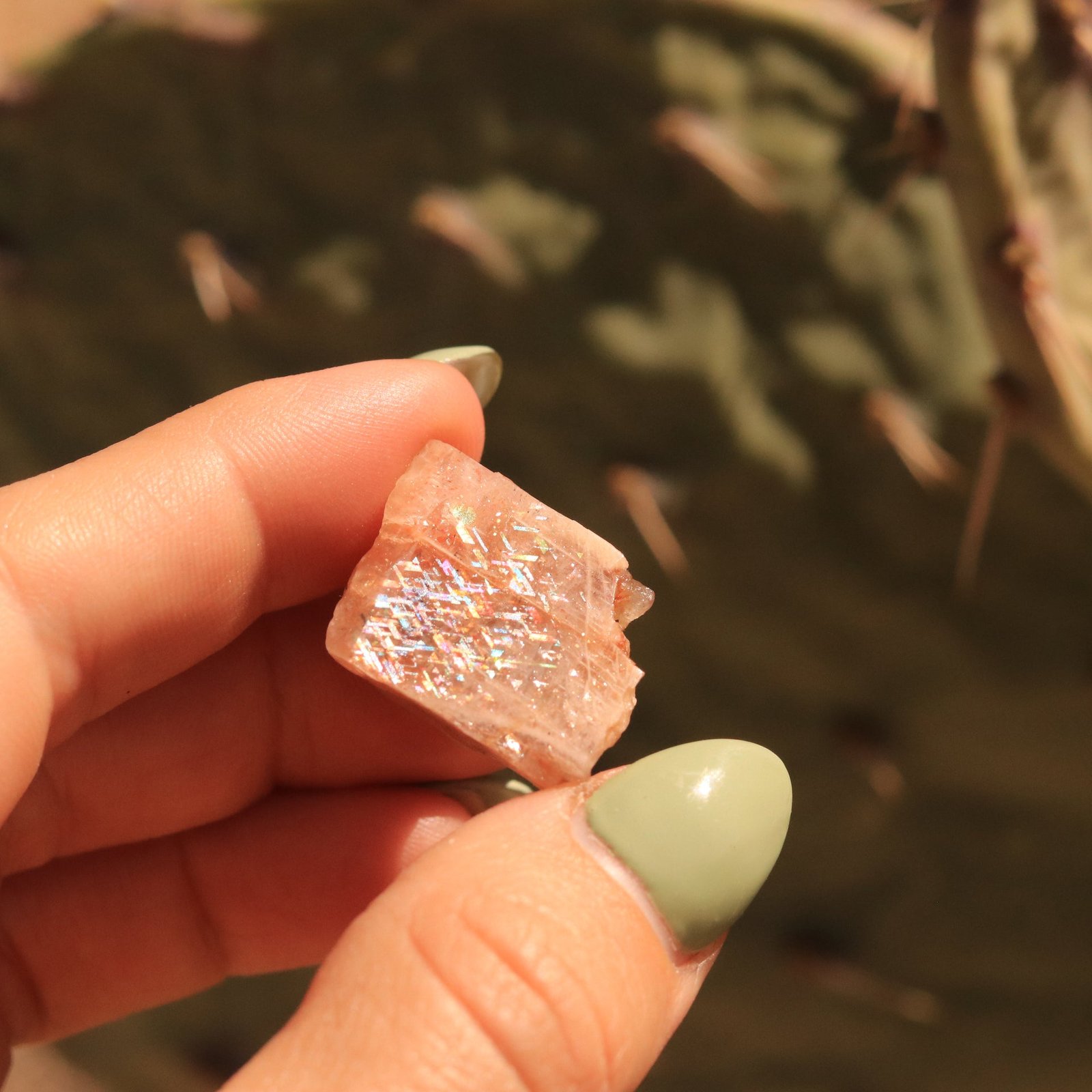 Rare Collector’s Rainbow Lattice Gemstone from Australia