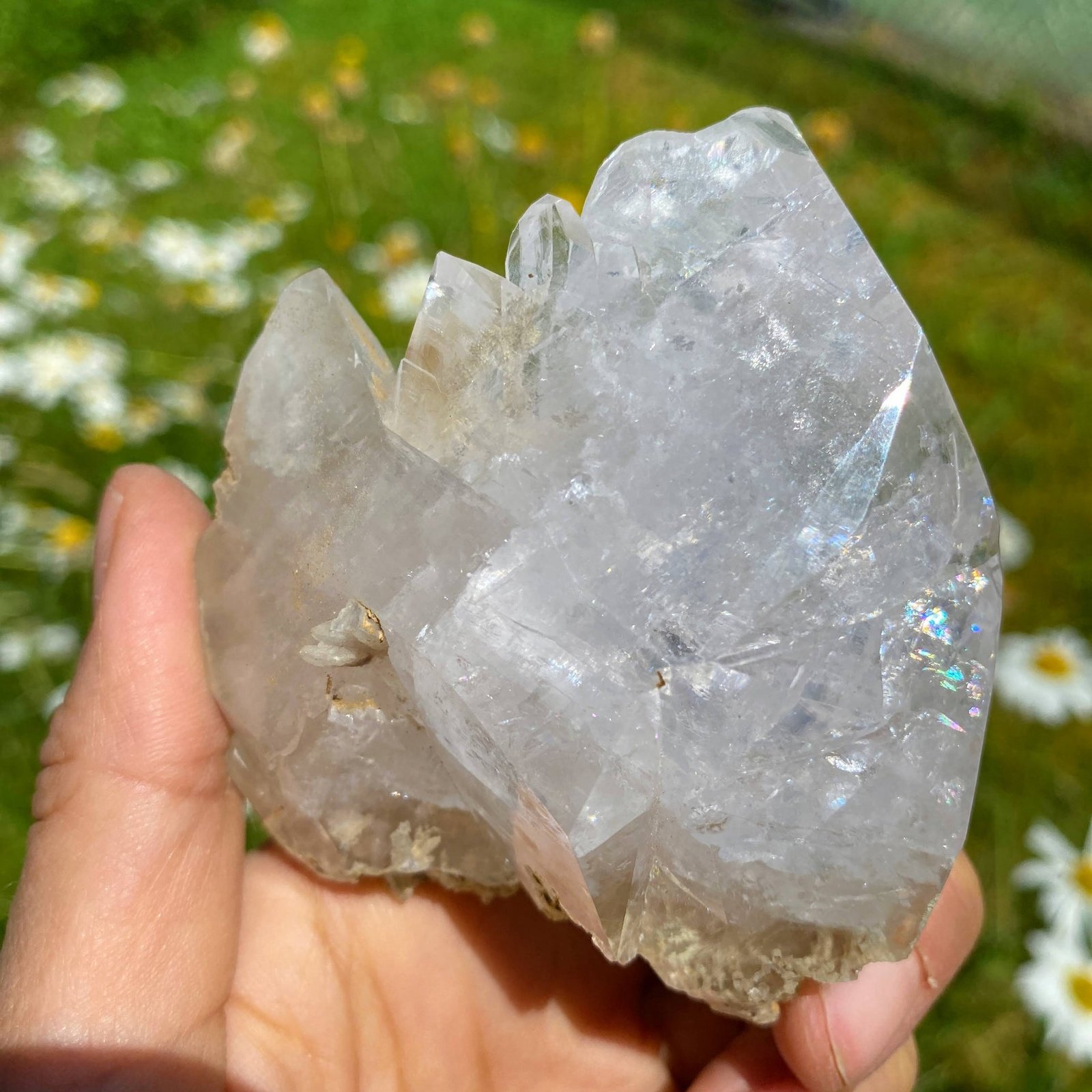 Rare Find! Old collection Chunky Natural Calcite Crystal with Aragonite inclusions from Dalnegorsk, Russia Rare Find! Old collection Chunky Natural Calcite Crystal with Aragonite inclusions from Dalnegorsk, Russia