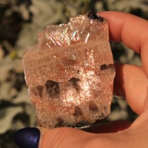 Rare Rainbow Lattice Sunstone Moonstone Collectors Specimen 61 Carats