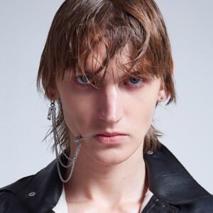 Rebellion Revolution Chained Lip Cuff/Earring Set