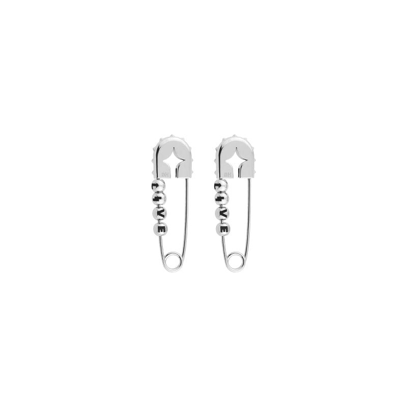 Rebellion Revolution Punk Safety Pin Earrings