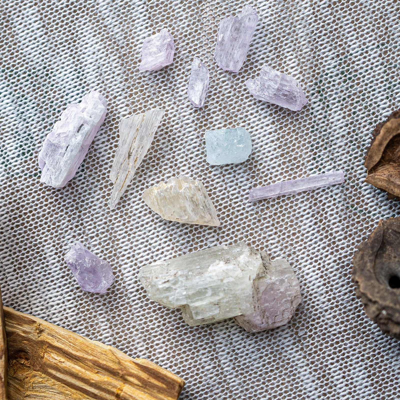 Rough Kunzite and Hiddenite ~ 30 gram Set ~ Mine Run Pakistan