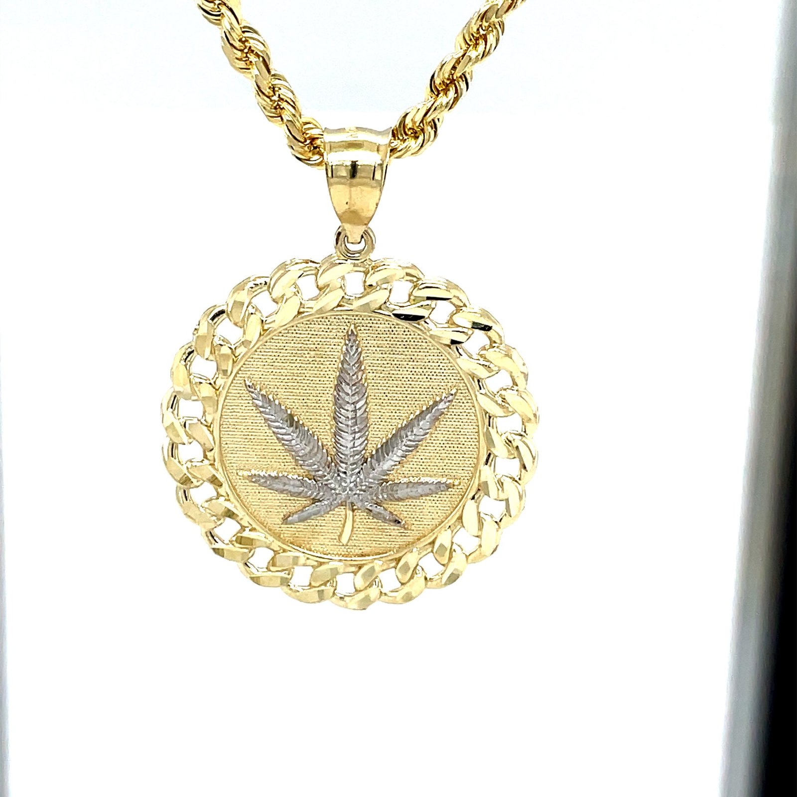Round Medallion Pendant in 10KT Yellow Gold – Multiple Designs