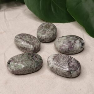 Ruby in Feldspar Pillow Palm Stones