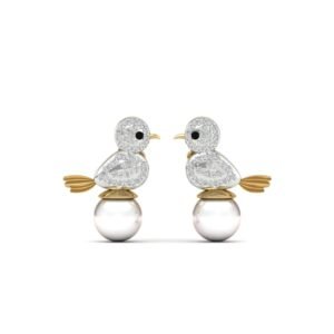 Selin Pearl And Diamond Earrings