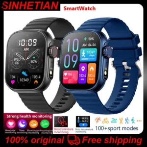 Silicone Smartwatch Bracelet AI Sleep Health Tracking — Midnight Black | KIMLUD