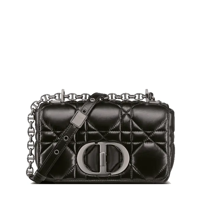 Small Dior Caro Bag – Black Calfskin | Designer-Inspired Bag