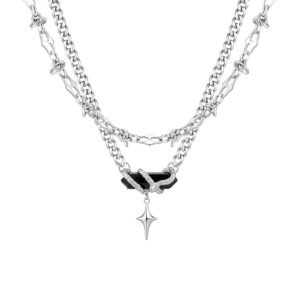 Snake Loop Double Layer Necklace