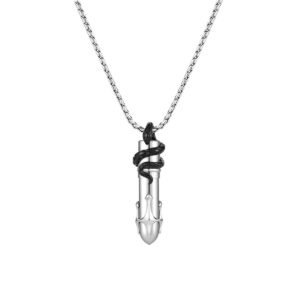 Snake Loop Perfume Bottle Necklace