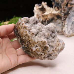Sparkly Druzy Agate Partially Polished Freeform from Brazil