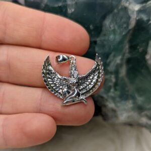 Sterling Silver Isis Protection Pendant ~ Silver Chain Included